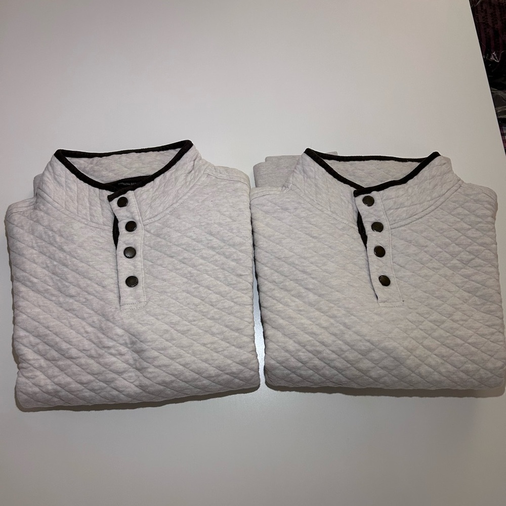 Banana Republic White/Cream Quilted Sweater - Picture 4 of 4